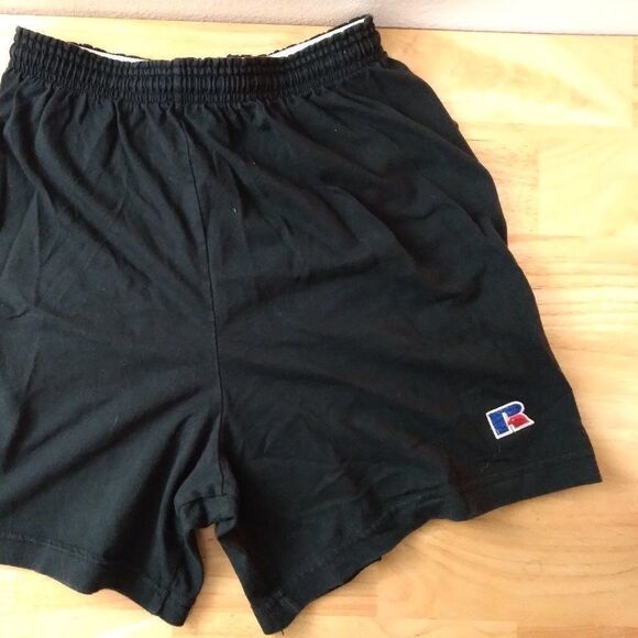 Vintage Russell Athletic Logo Sweat Shorts - - Picture 3 of 7